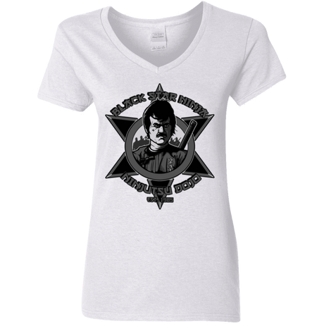 T-Shirts White / S Black Star Dojo Women's V-Neck T-Shirt