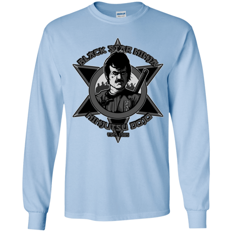 T-Shirts Light Blue / YS Black Star Dojo Youth Long Sleeve T-Shirt