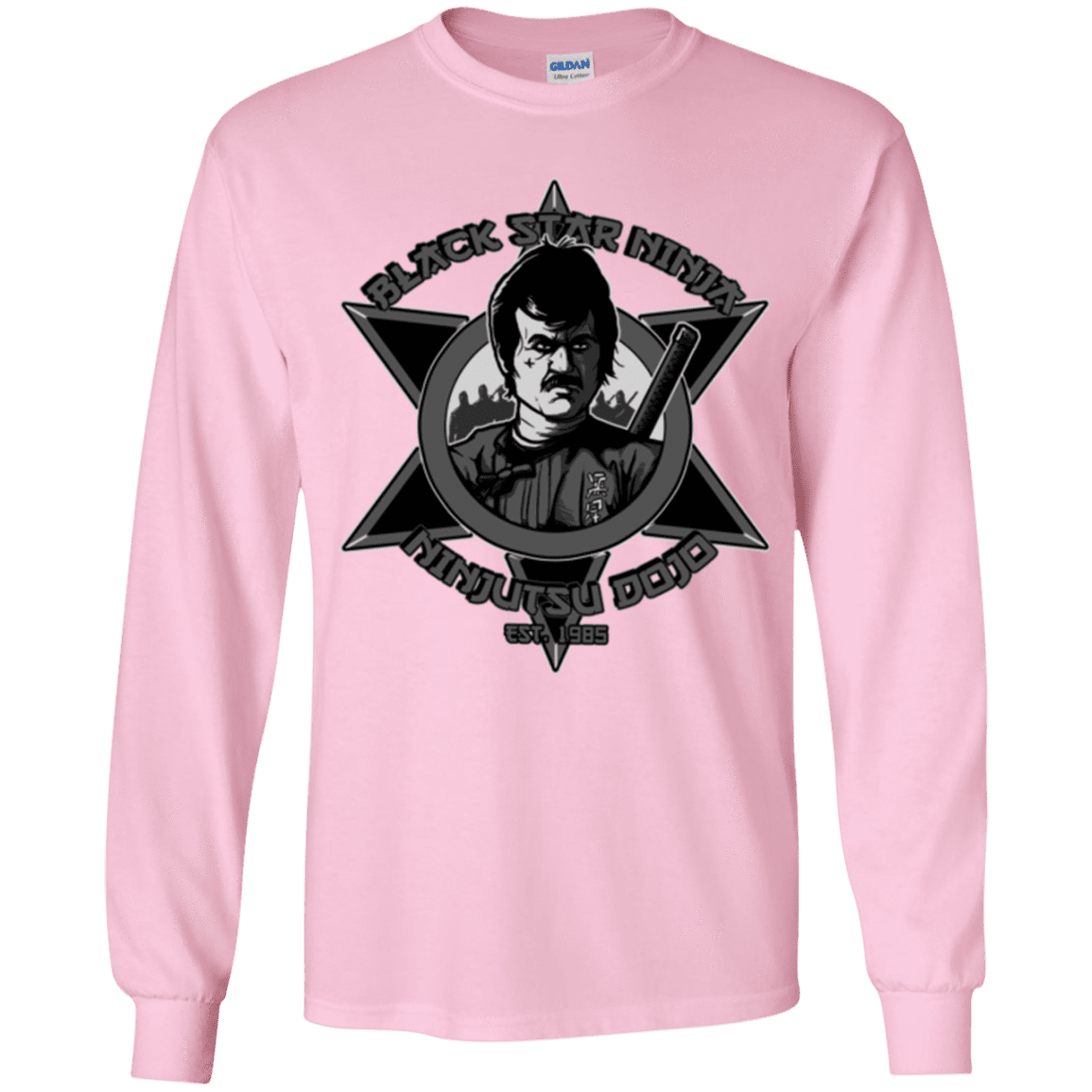 T-Shirts Light Pink / YS Black Star Dojo Youth Long Sleeve T-Shirt
