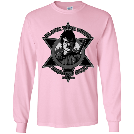 T-Shirts Light Pink / YS Black Star Dojo Youth Long Sleeve T-Shirt