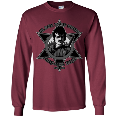 T-Shirts Maroon / YS Black Star Dojo Youth Long Sleeve T-Shirt