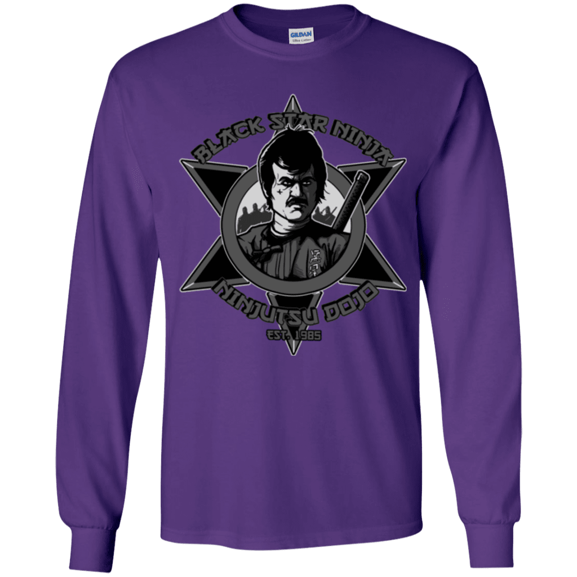 T-Shirts Purple / YS Black Star Dojo Youth Long Sleeve T-Shirt