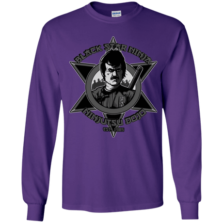 T-Shirts Purple / YS Black Star Dojo Youth Long Sleeve T-Shirt