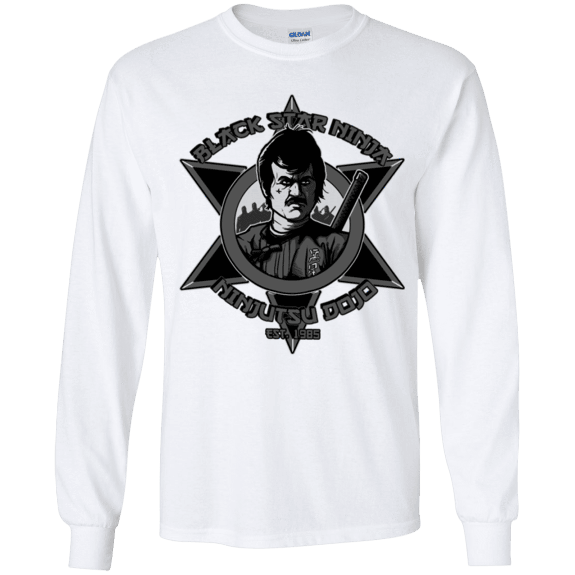 T-Shirts White / YS Black Star Dojo Youth Long Sleeve T-Shirt