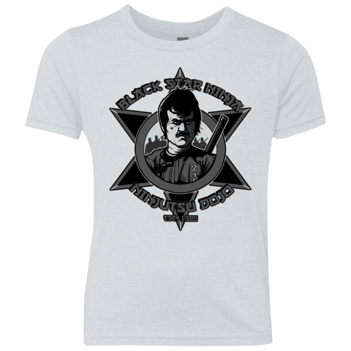 T-Shirts Heather White / YXS Black Star Dojo Youth Triblend T-Shirt
