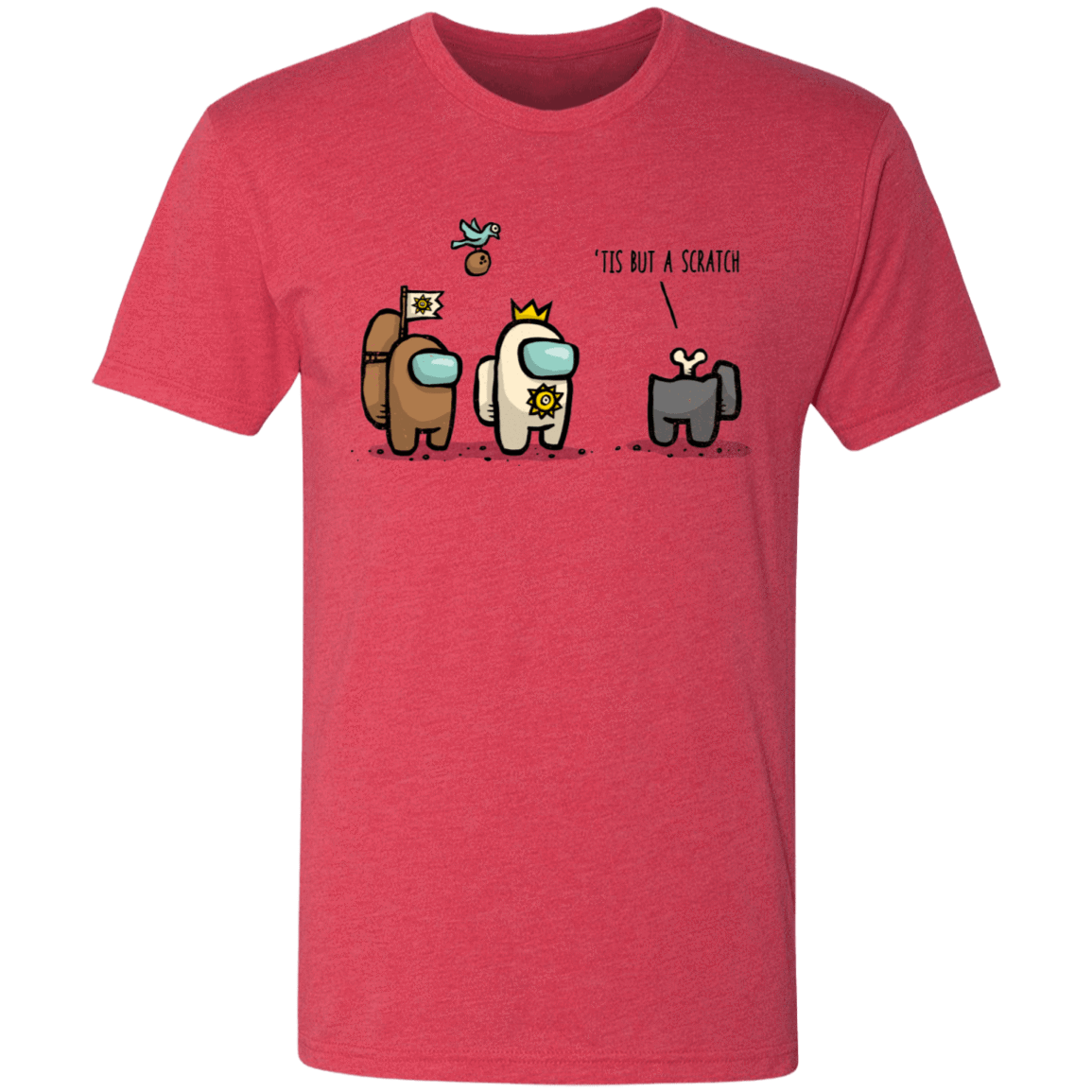 T-Shirts Vintage Red / S Black Sus Men's Triblend T-Shirt