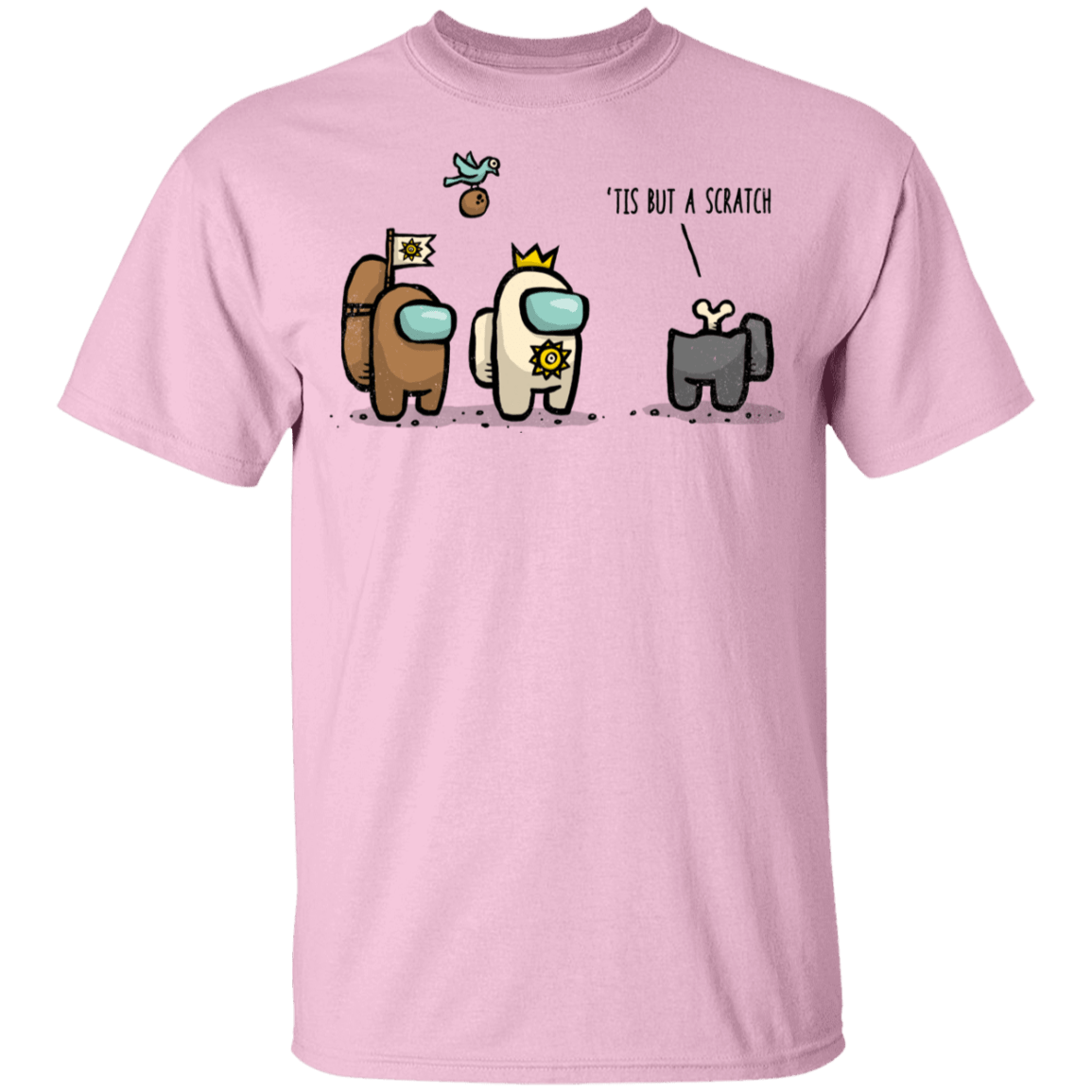 T-Shirts Light Pink / YXS Black Sus Youth T-Shirt