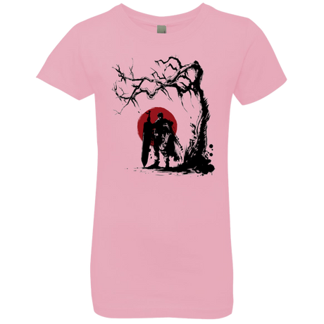 T-Shirts Light Pink / YXS Black Swordsman under the sun Girls Premium T-Shirt