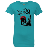 T-Shirts Tahiti Blue / YXS Black Swordsman under the sun Girls Premium T-Shirt