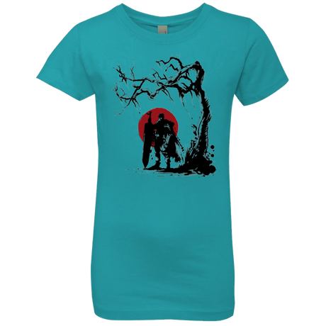 T-Shirts Tahiti Blue / YXS Black Swordsman under the sun Girls Premium T-Shirt