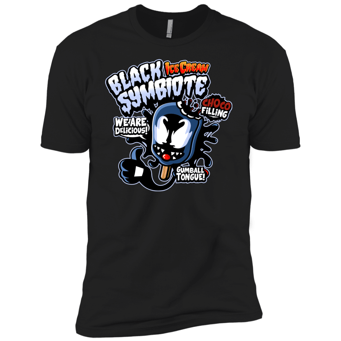 T-Shirts Black / YXS Black Symbiote Ice Cream Boys Premium T-Shirt
