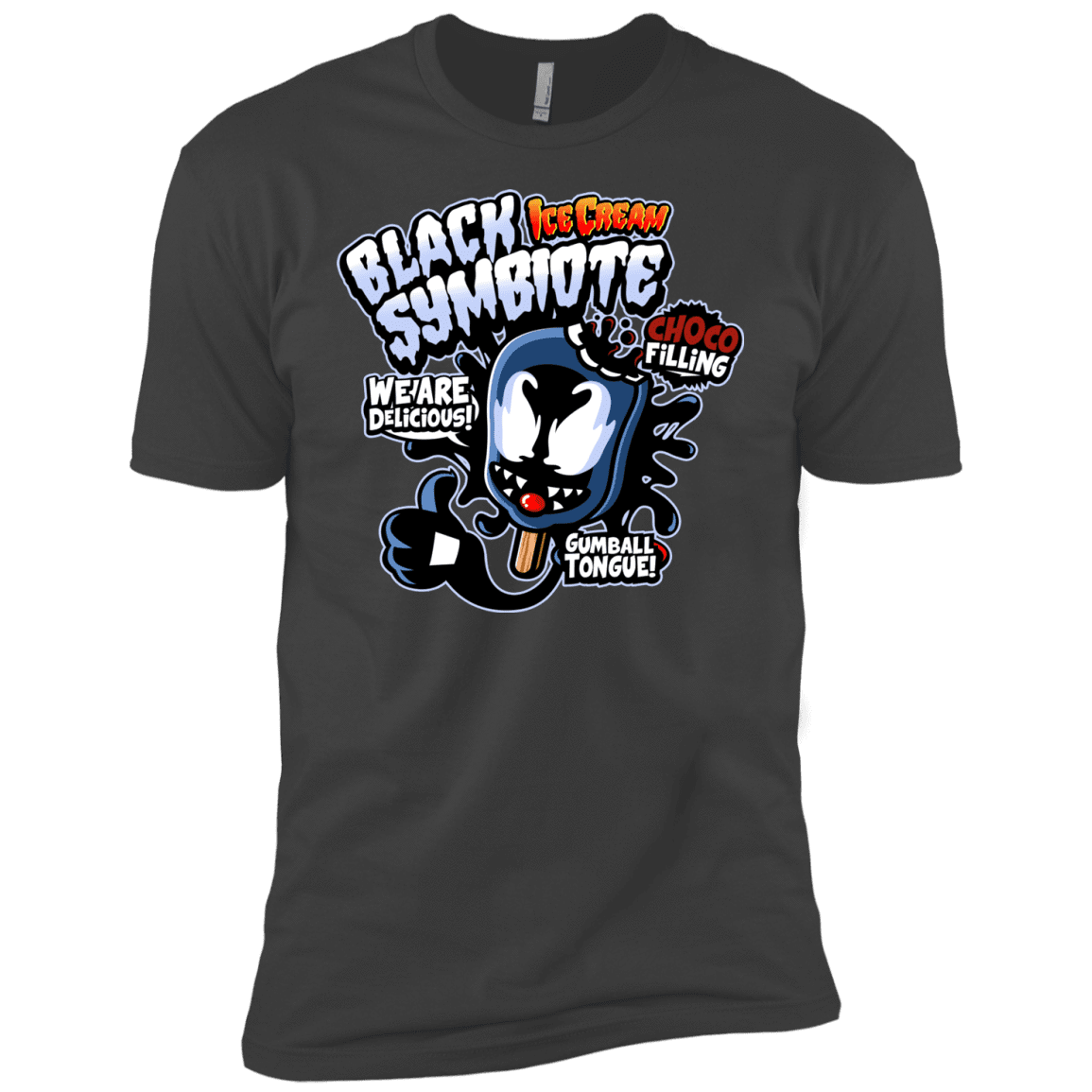 T-Shirts Heavy Metal / YXS Black Symbiote Ice Cream Boys Premium T-Shirt
