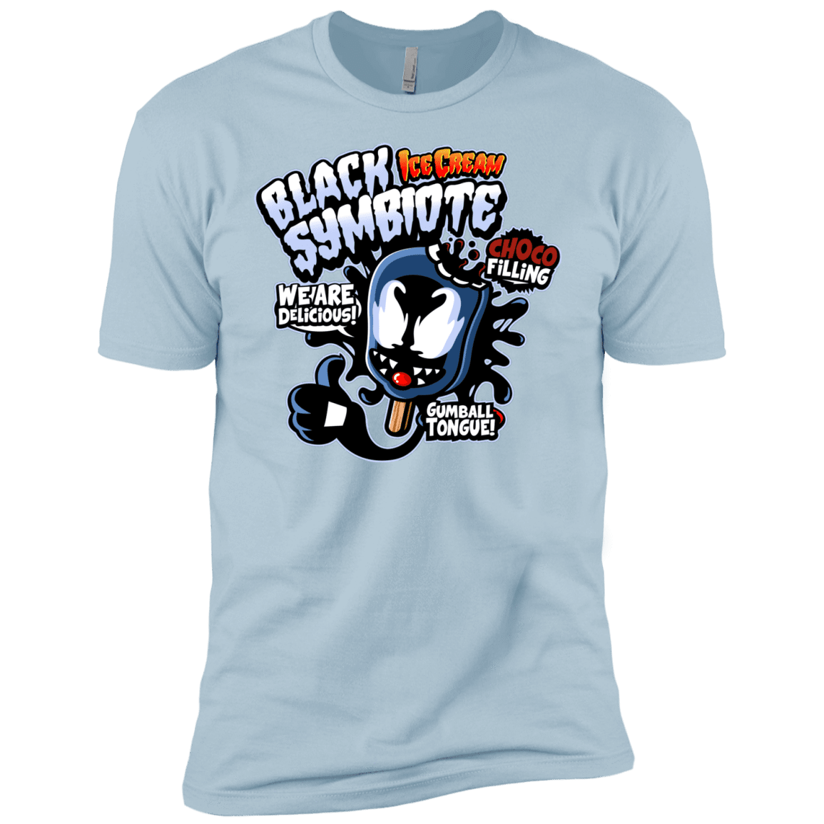 T-Shirts Light Blue / YXS Black Symbiote Ice Cream Boys Premium T-Shirt