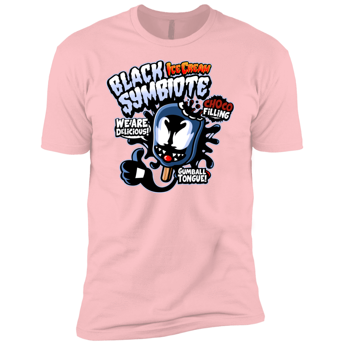 T-Shirts Light Pink / YXS Black Symbiote Ice Cream Boys Premium T-Shirt