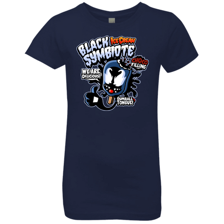 T-Shirts Midnight Navy / YXS Black Symbiote Ice Cream Girls Premium T-Shirt