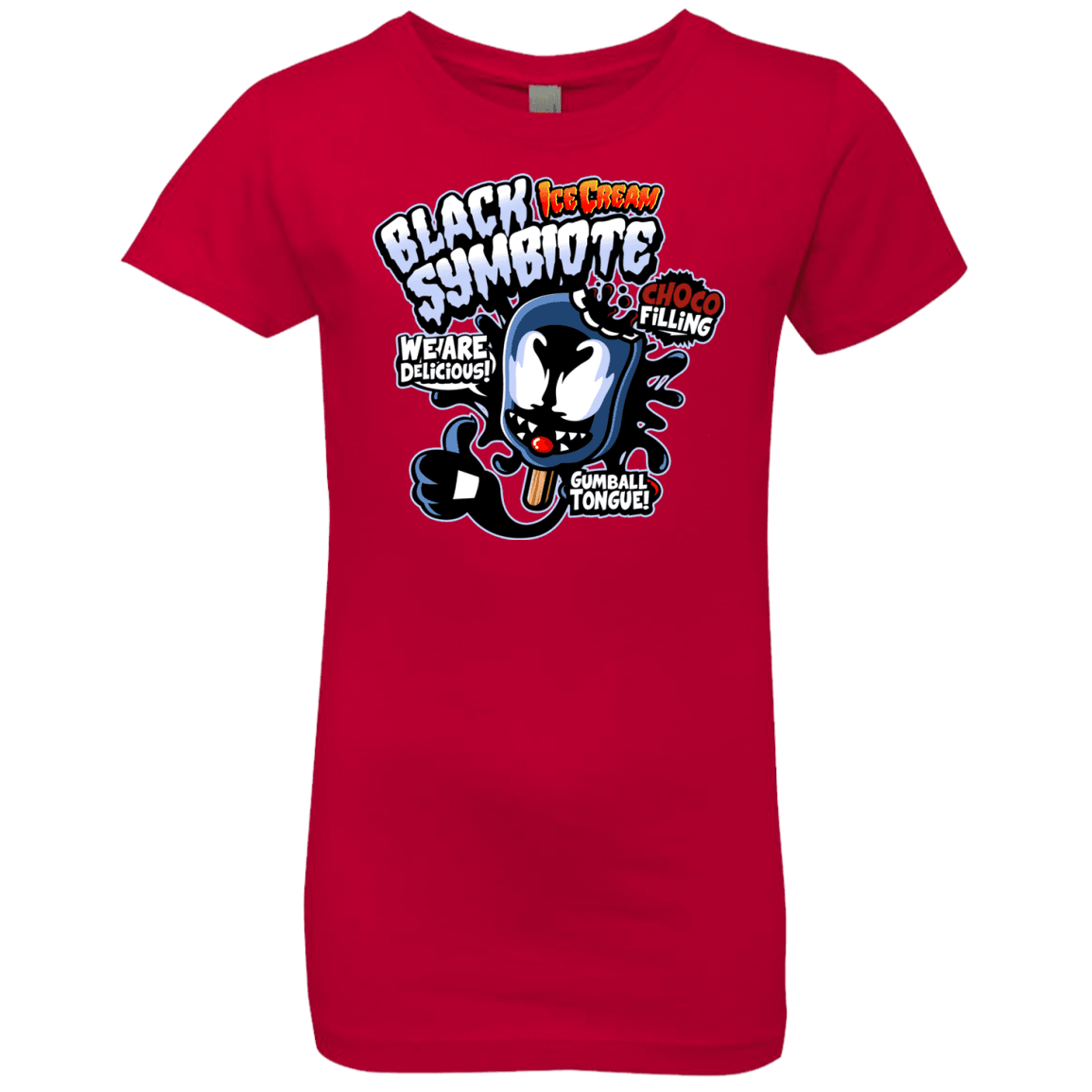 T-Shirts Red / YXS Black Symbiote Ice Cream Girls Premium T-Shirt