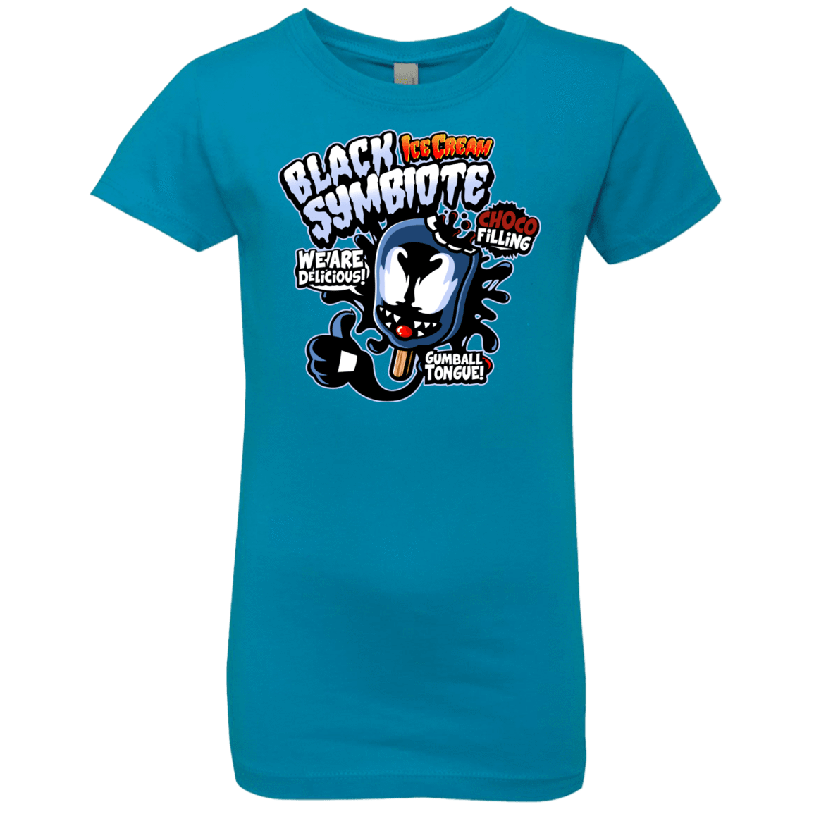 T-Shirts Turquoise / YXS Black Symbiote Ice Cream Girls Premium T-Shirt