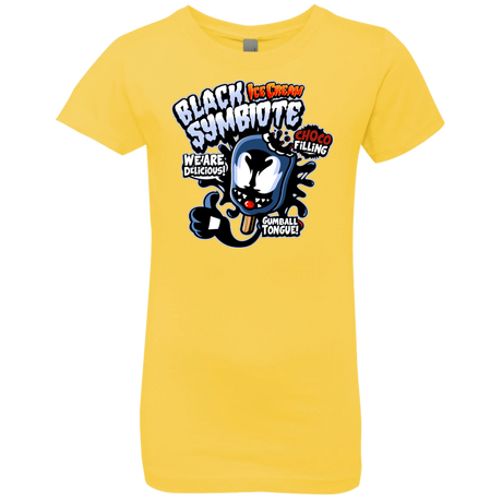 T-Shirts Vibrant Yellow / YXS Black Symbiote Ice Cream Girls Premium T-Shirt