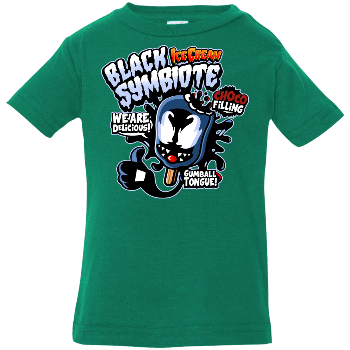 T-Shirts Kelly / 6 Months Black Symbiote Ice Cream Infant Premium T-Shirt
