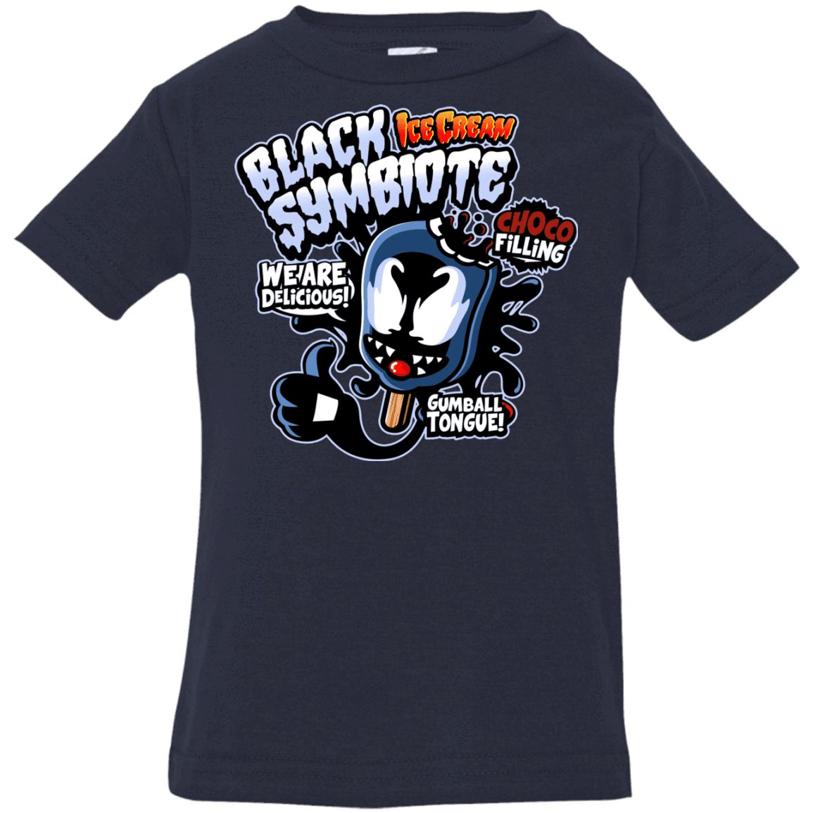 T-Shirts Navy / 6 Months Black Symbiote Ice Cream Infant Premium T-Shirt