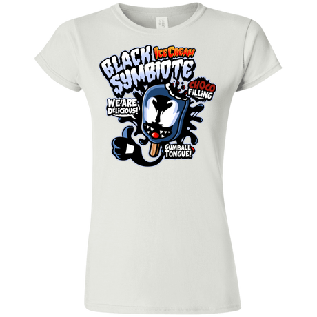 T-Shirts White / S Black Symbiote Ice Cream Junior Slimmer-Fit T-Shirt