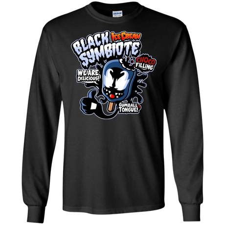 T-Shirts Black / S Black Symbiote Ice Cream Men's Long Sleeve T-Shirt