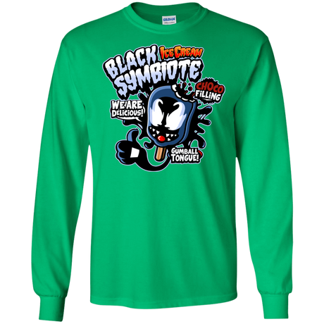 T-Shirts Irish Green / S Black Symbiote Ice Cream Men's Long Sleeve T-Shirt