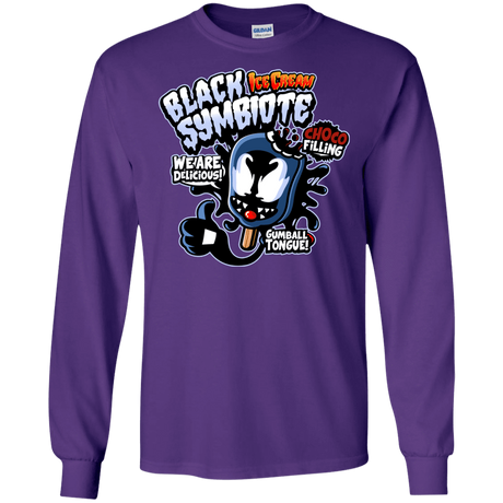 T-Shirts Purple / S Black Symbiote Ice Cream Men's Long Sleeve T-Shirt