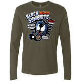 T-Shirts Military Green / S Black Symbiote Ice Cream Men's Premium Long Sleeve