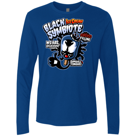 T-Shirts Royal / S Black Symbiote Ice Cream Men's Premium Long Sleeve