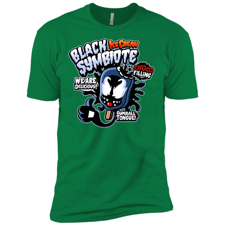 T-Shirts Kelly Green / X-Small Black Symbiote Ice Cream Men's Premium T-Shirt
