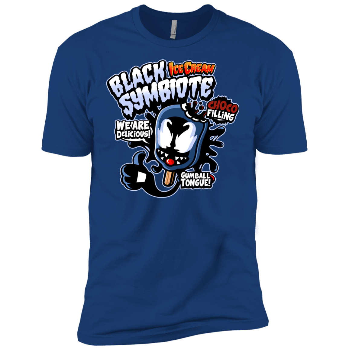 T-Shirts Royal / X-Small Black Symbiote Ice Cream Men's Premium T-Shirt