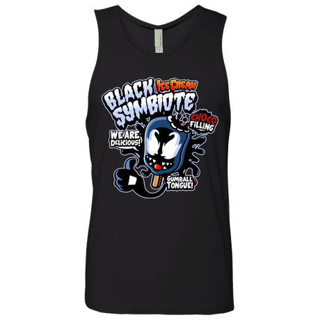 T-Shirts Black / S Black Symbiote Ice Cream Men's Premium Tank Top