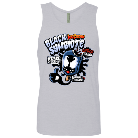 T-Shirts Heather Grey / S Black Symbiote Ice Cream Men's Premium Tank Top