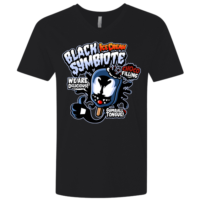 T-Shirts Black / X-Small Black Symbiote Ice Cream Men's Premium V-Neck