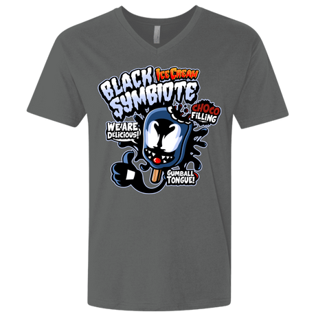 T-Shirts Heavy Metal / X-Small Black Symbiote Ice Cream Men's Premium V-Neck