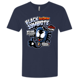 T-Shirts Midnight Navy / X-Small Black Symbiote Ice Cream Men's Premium V-Neck
