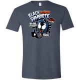 T-Shirts Heather Navy / S Black Symbiote Ice Cream Men's Semi-Fitted Softstyle