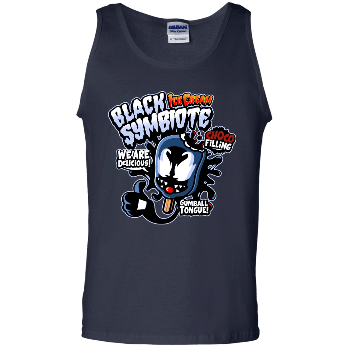 T-Shirts Navy / S Black Symbiote Ice Cream Men's Tank Top