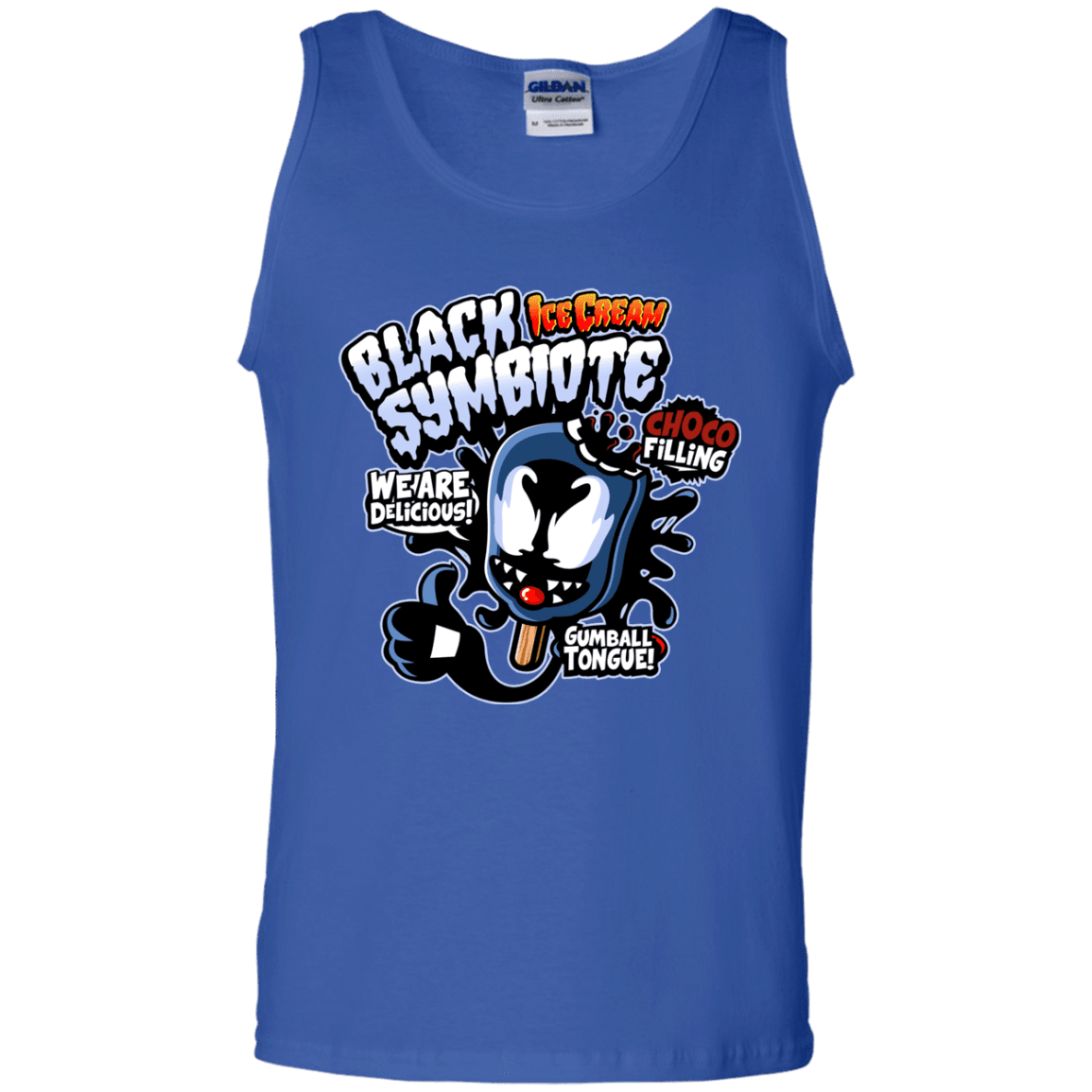 T-Shirts Royal / S Black Symbiote Ice Cream Men's Tank Top