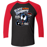 T-Shirts Vintage Black/Vintage Red / X-Small Black Symbiote Ice Cream Men's Triblend 3/4 Sleeve