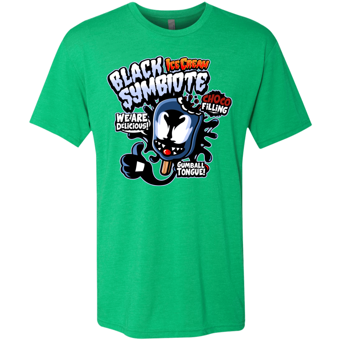 T-Shirts Envy / S Black Symbiote Ice Cream Men's Triblend T-Shirt
