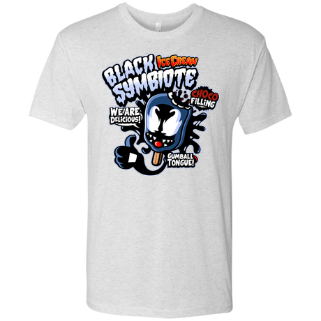 T-Shirts Heather White / S Black Symbiote Ice Cream Men's Triblend T-Shirt