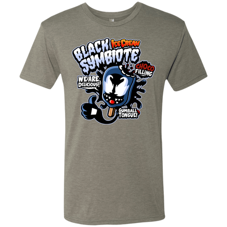 T-Shirts Venetian Grey / S Black Symbiote Ice Cream Men's Triblend T-Shirt