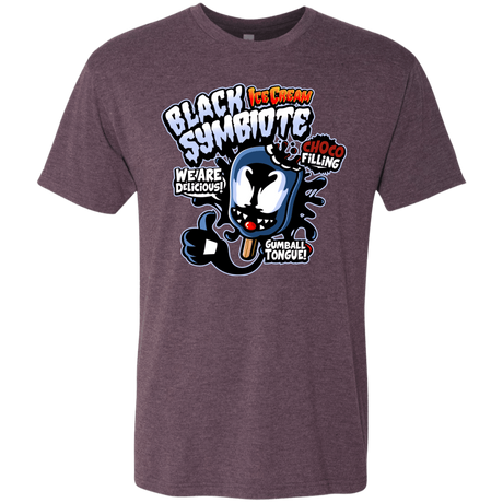T-Shirts Vintage Purple / S Black Symbiote Ice Cream Men's Triblend T-Shirt