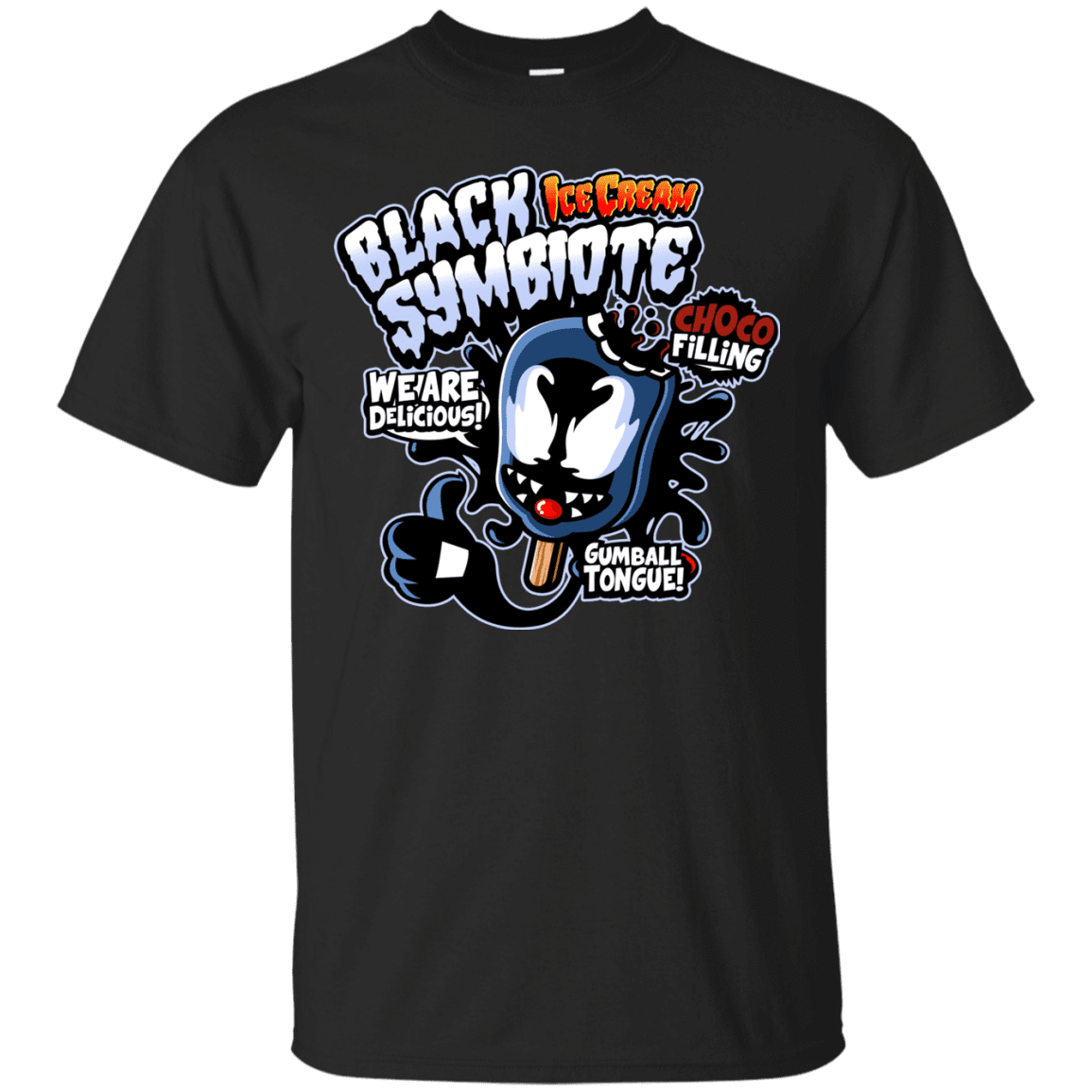 T-Shirts Black / S Black Symbiote Ice Cream T-Shirt