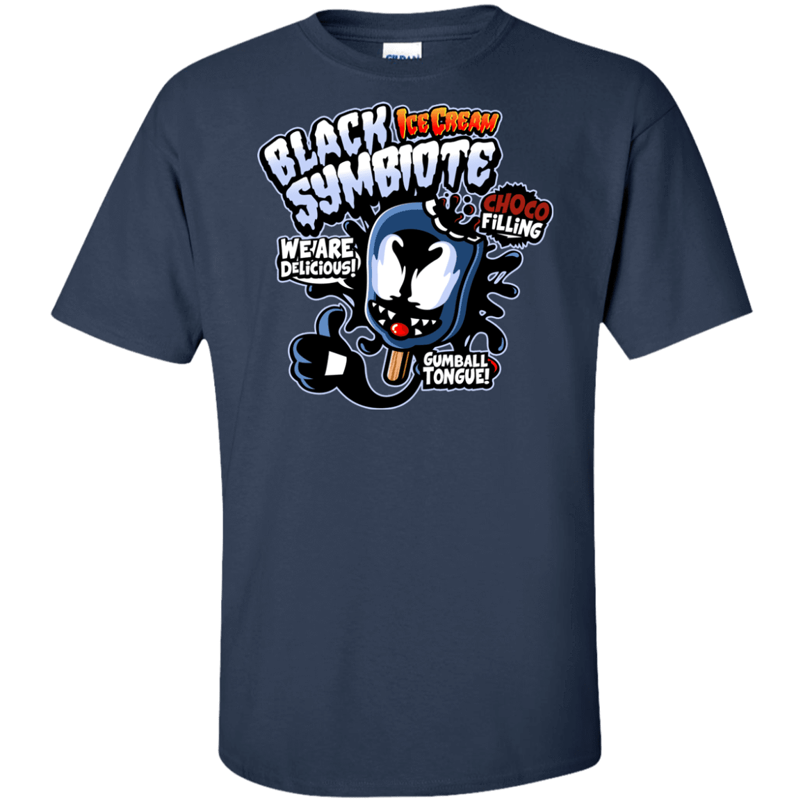 T-Shirts Navy / XLT Black Symbiote Ice Cream Tall T-Shirt