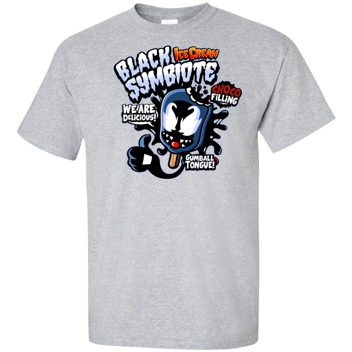 T-Shirts Sport Grey / XLT Black Symbiote Ice Cream Tall T-Shirt