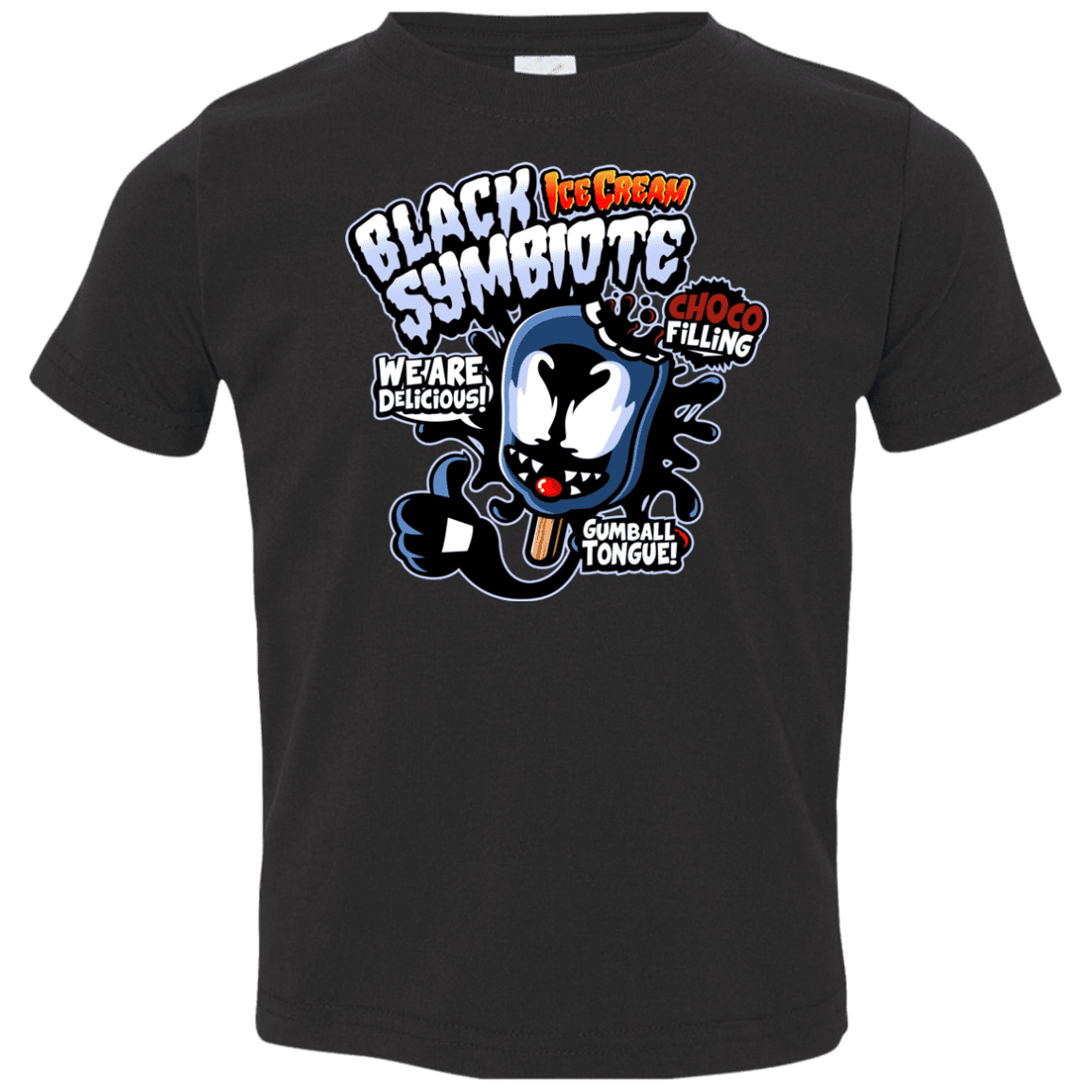 T-Shirts Black / 2T Black Symbiote Ice Cream Toddler Premium T-Shirt