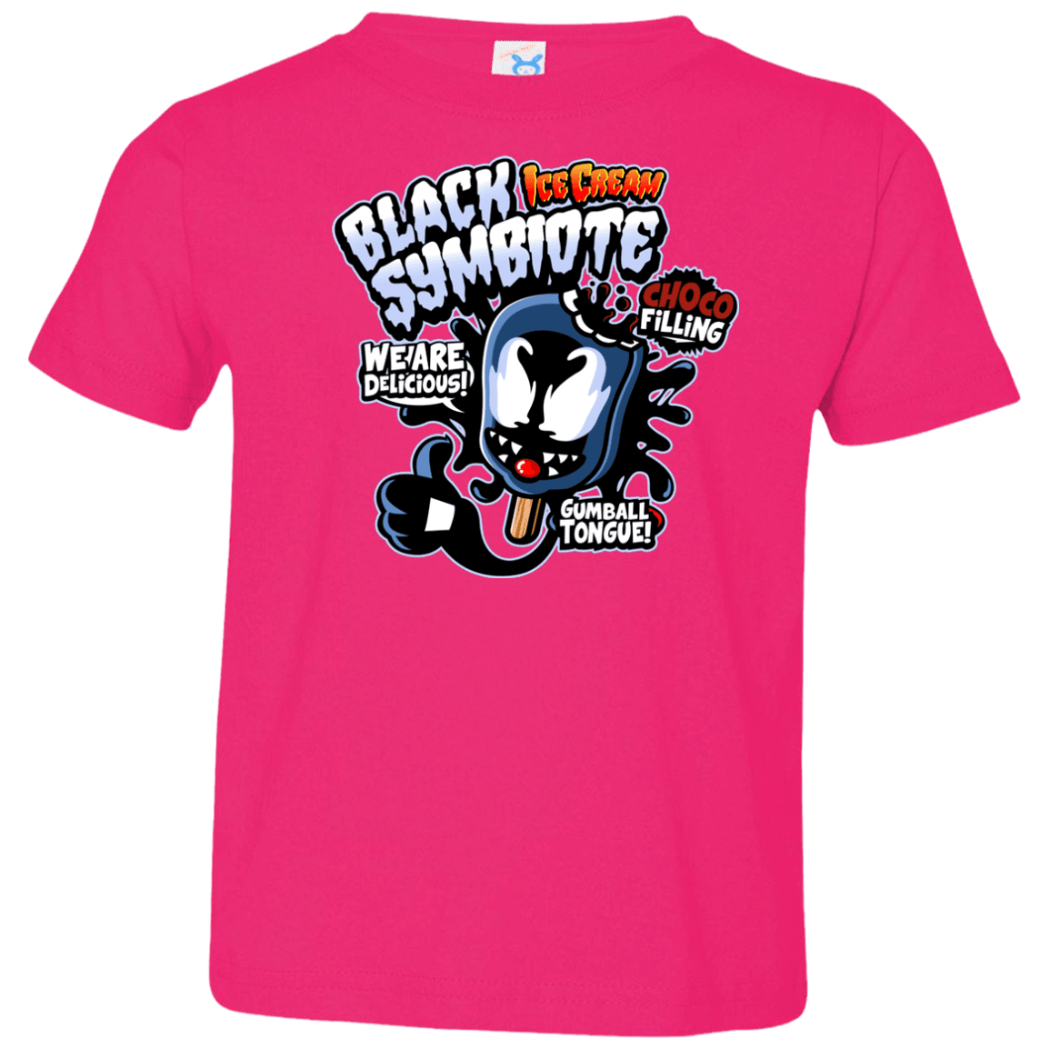 T-Shirts Hot Pink / 2T Black Symbiote Ice Cream Toddler Premium T-Shirt